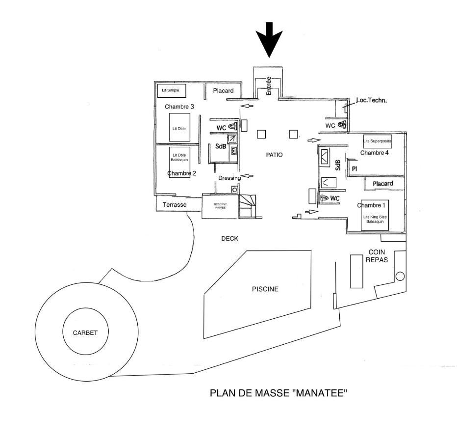 Вилла Habitation Manatee Lamentin Экстерьер фото